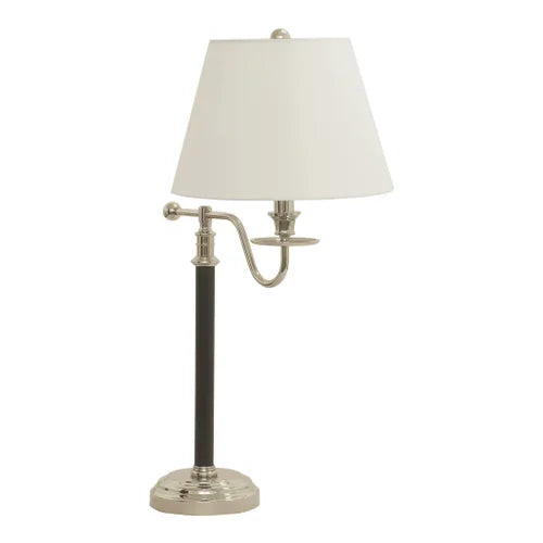 House of Troy Bennington 28.5" Black and Polished Table Lamp