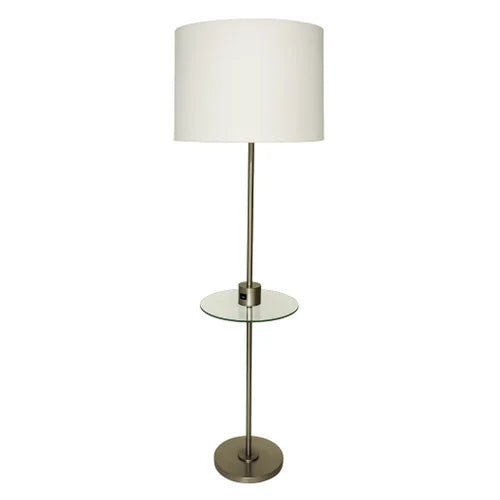 House of Troy Brandon 58.75" Satin Nickel Floor Lamp