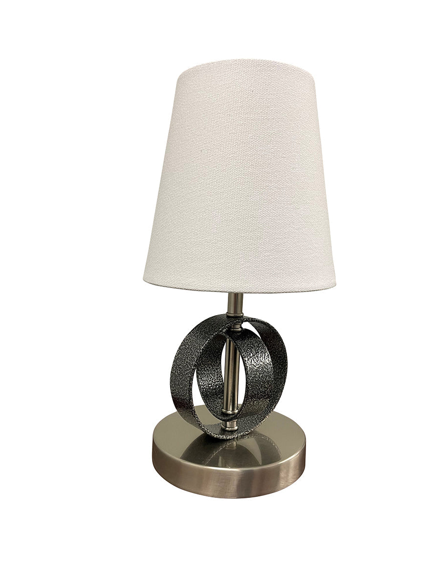 House of Troy Bryson Mini 6" supreme silver/satin nickel Table Lamp