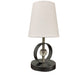 House of Troy Bryson Mini 7" Satin Nickel and Supreme Silver Table Lamp