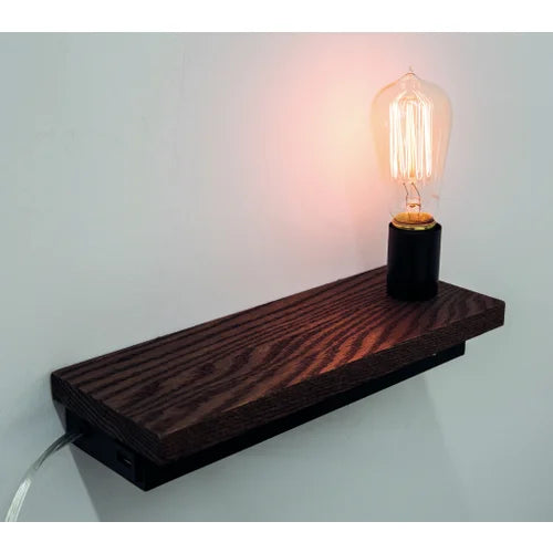 House of Troy Bunk Shelf light 12" Black Wall Lamp