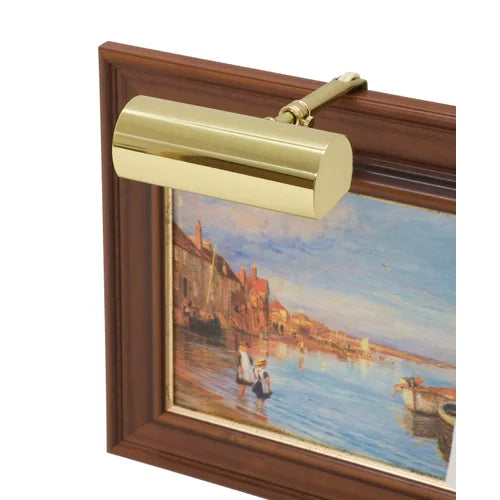 House of Troy Classic Contemporary 5" Polished Brass Picture Light