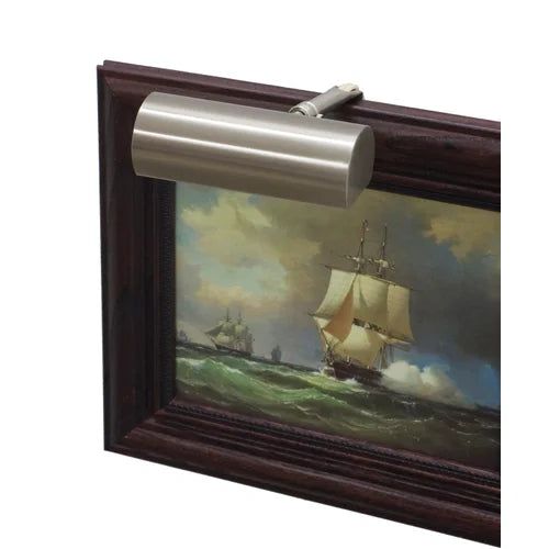 House of Troy Classic Contemporary 5" Satin Nickel Picture Light