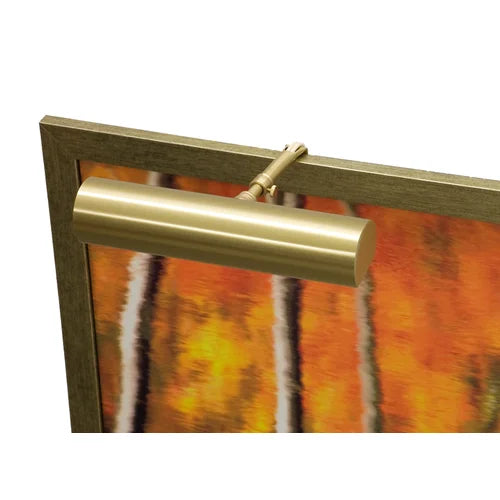 House of Troy Classic Contemporary 9" Satin Brass Picture Light