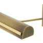 House of Troy Classic Traditional 14" Antique Brass with Polished Brass Accents Picture Light with Strap Motif