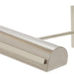House of Troy Classic Traditional 14" Satin Nickel with Polished Nickel Accents Picture Light with Strap Motif