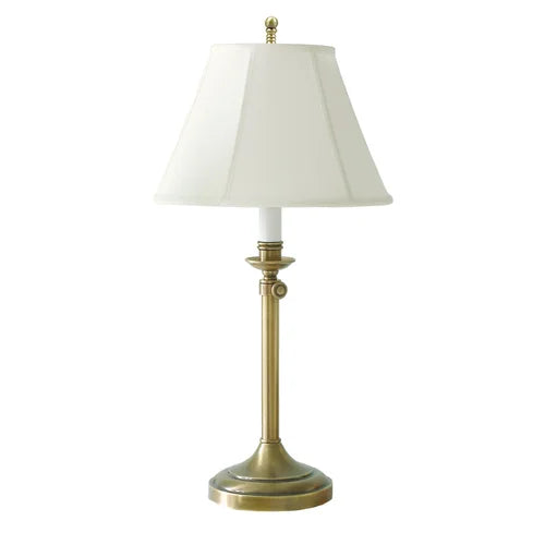 House of Troy Club Adjustable Antique Brass Table Lamp