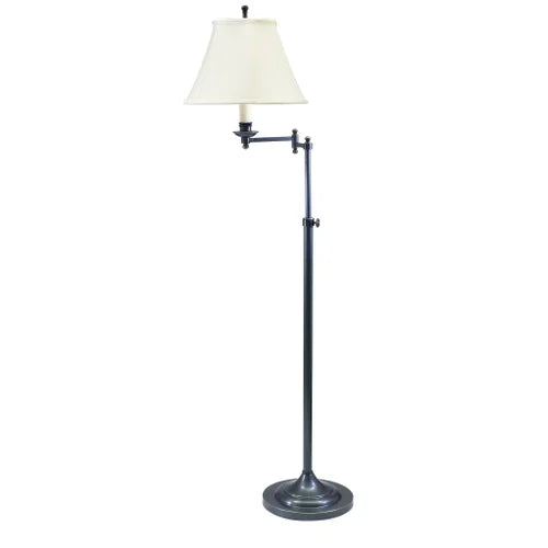 House of Troy Club Adjustable Swing Arm Oil Rubbed Bronze Floor Lamp