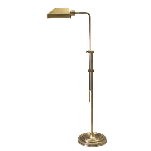 House of Troy Coach Adjustable Antique Brass Pharmacy Floor Lamp