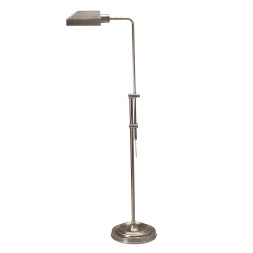 House of Troy Coach Adjustable Antique Silver Pharmacy Floor Lamp