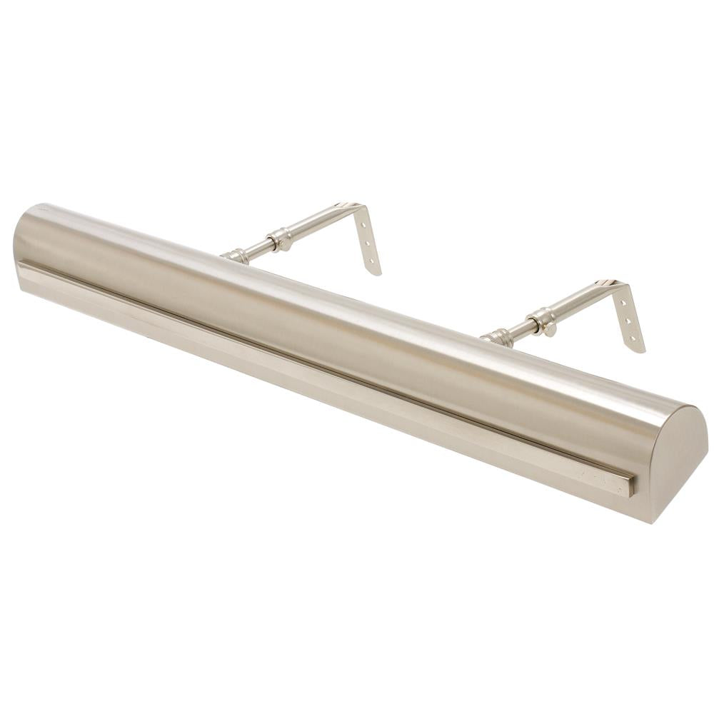 House of Troy Custom Picture Lights 24" Black with Polished Nickel Accents Picture Light with Strap Motif
