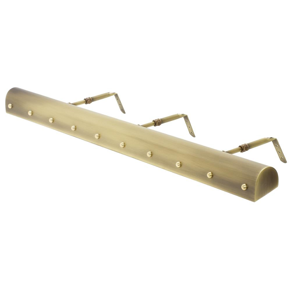 House of Troy Custom Picture Lights 36" Antique Brass with Polished Brass Accents Picture Light with Ball Motif