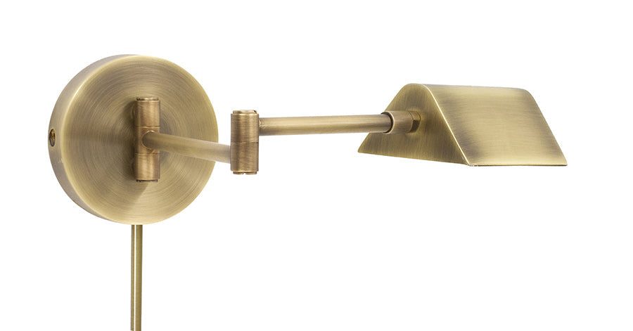 House of Troy Delta LED 6" Antique Brass Wall Lamp