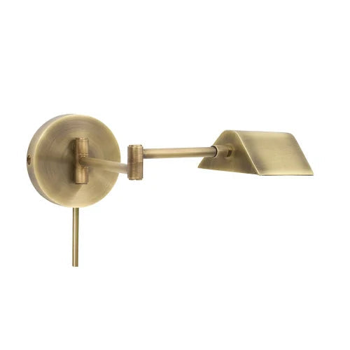 House of Troy Delta LED Task Antique Brass Wall Lamp