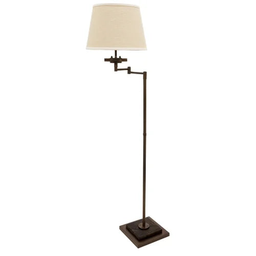 House of Troy Farmhouse Swing Arm Chestnut Bronze Floor Lamp