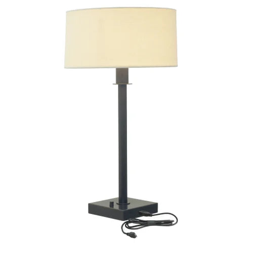House of Troy Franklin with Full Range Dimmer and USB Port 27" Oil Rubbed Bronze Table Lamp