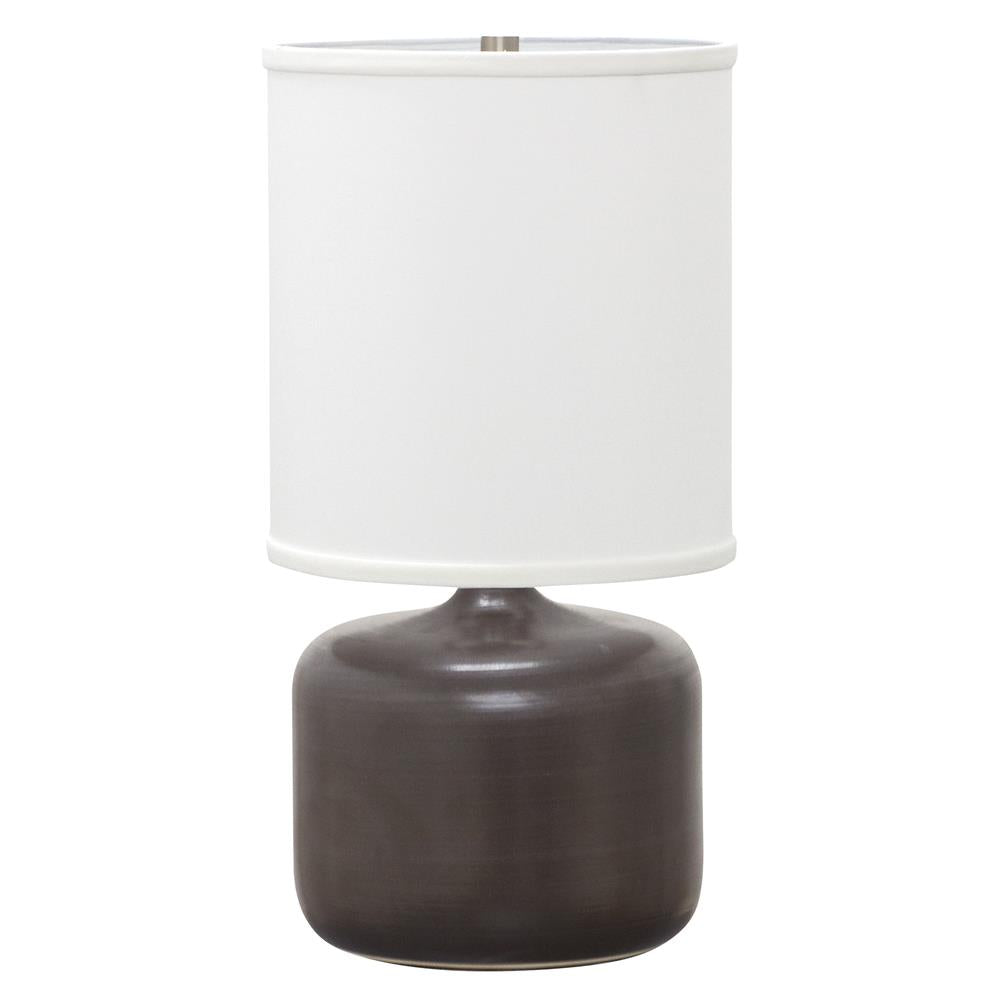 House of Troy GS120 Scatchard 9" Brown Gloss Table Lamp