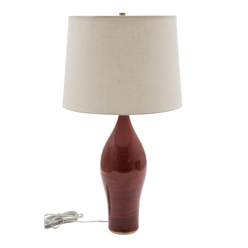 House of Troy GS170 Scatchard 15" Decorated Red Table Lamp