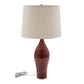 House of Troy GS170 Scatchard 15" Decorated Red Table Lamp