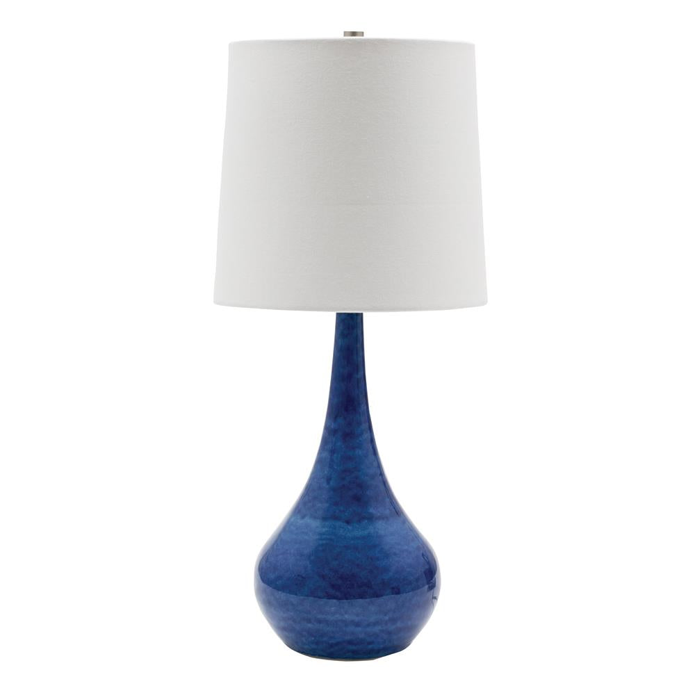 House of Troy GS180 Scatchard 10" Cornflower Blue Table Lamp