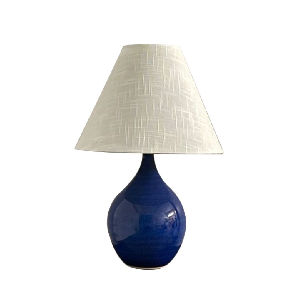 House of Troy GS200 Scatchard 13" Imperial Blue Table Lamp