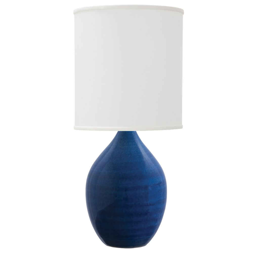 House of Troy GS201 Scatchard 9" imperial blue Table Lamp