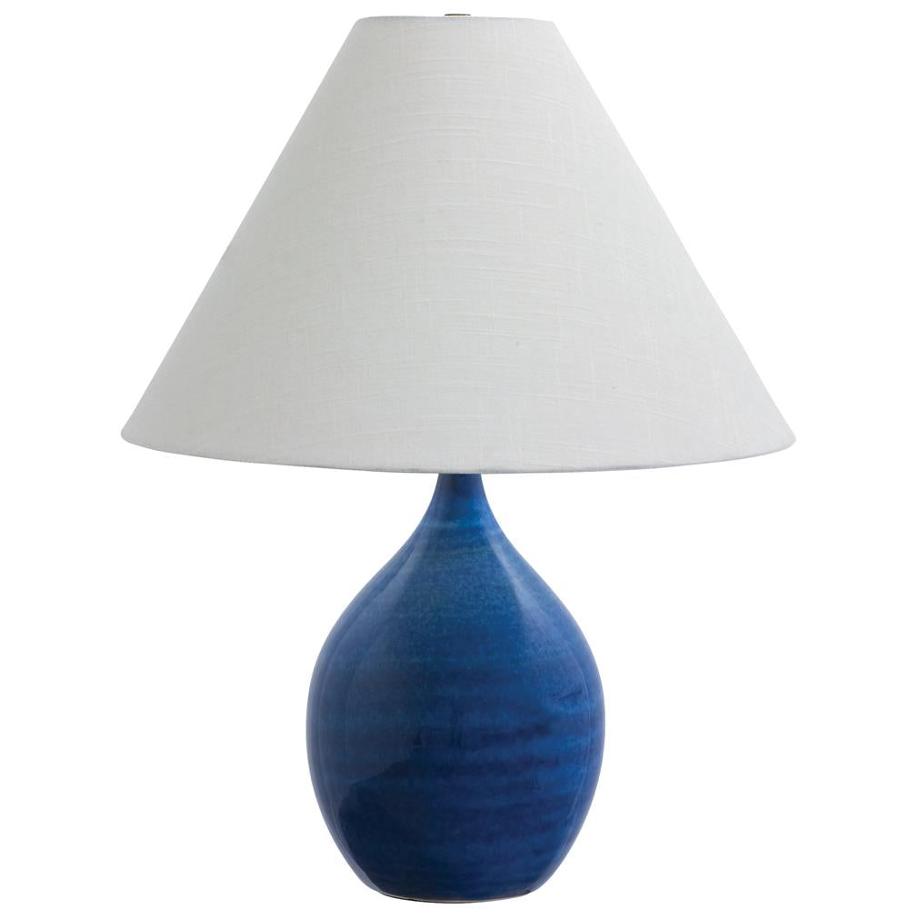 House of Troy GS300 Scatchard 17" White Gloss Table Lamp
