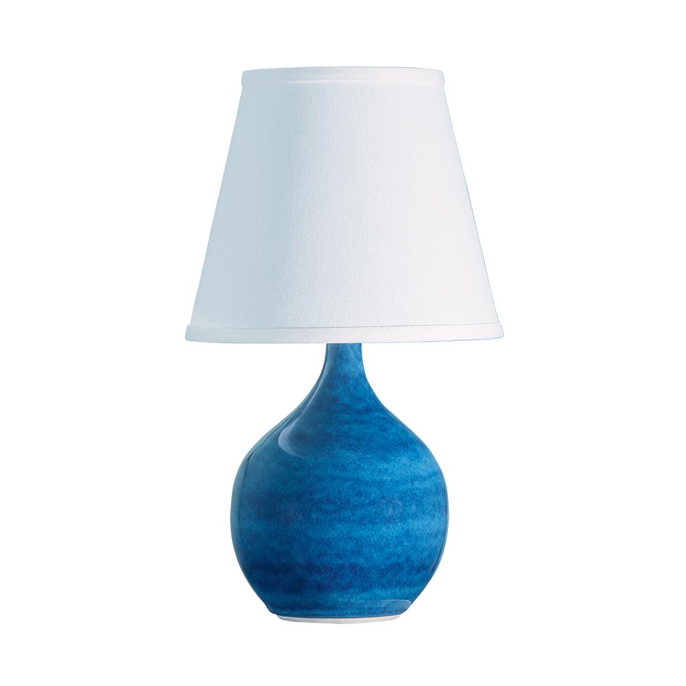 House of Troy GS50 Scatchard 8" White Gloss Table Lamp
