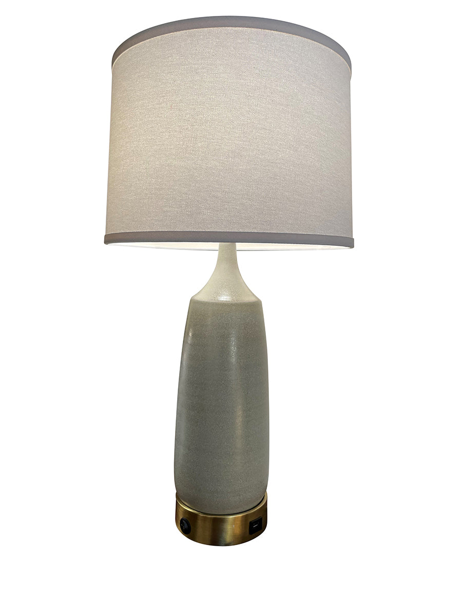 House of Troy GSB105 Scatchard 14 Sand Table Lamp with Metal USB Base