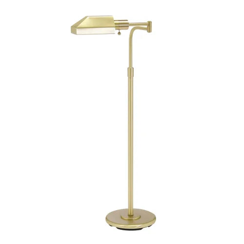 House of Troy Home Office Adjustable Pharmacy Satin Brass Floor Lamp-PH100-51-J