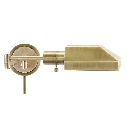 House of Troy Home Office Pharmacy Swing Arm Antique Brass Wall Lamp WS12-71-J