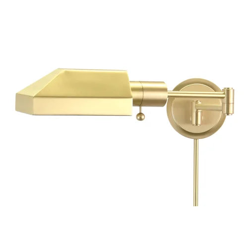 House of Troy Home Office Pharmacy Swing Arm Satin Brass Wall Lamp WS12-51-J