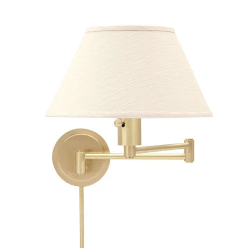 House of Troy Home Office Swing Arm Satin Brass Wall Lamp WS14-51