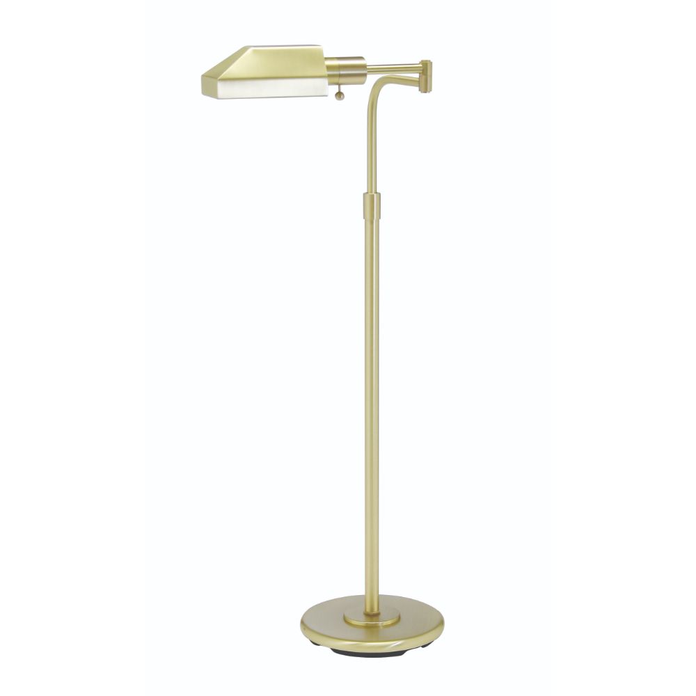 House of Troy Home/Office 11" Satin Brass Floor Lamp