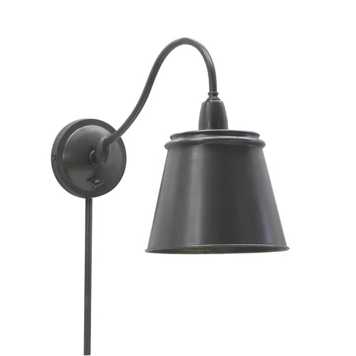 House of Troy Hyde Park Adjustable Oil Rubbed Bronze with Metal Shade Wall Swing Arm Lamp