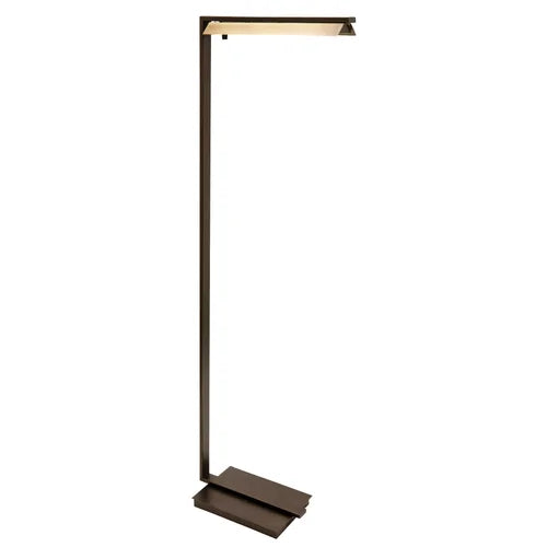 House of Troy Jay 52" Chestnut Bronze with Antique Brass Floor Lamp