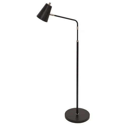 House of Troy Kirby LED Black with Satin Nickel Floor Lamp