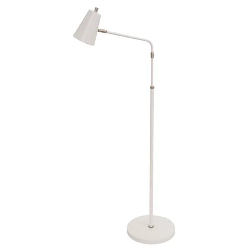 House of Troy Kirby LED White with Satin Nickel Floor Lamp