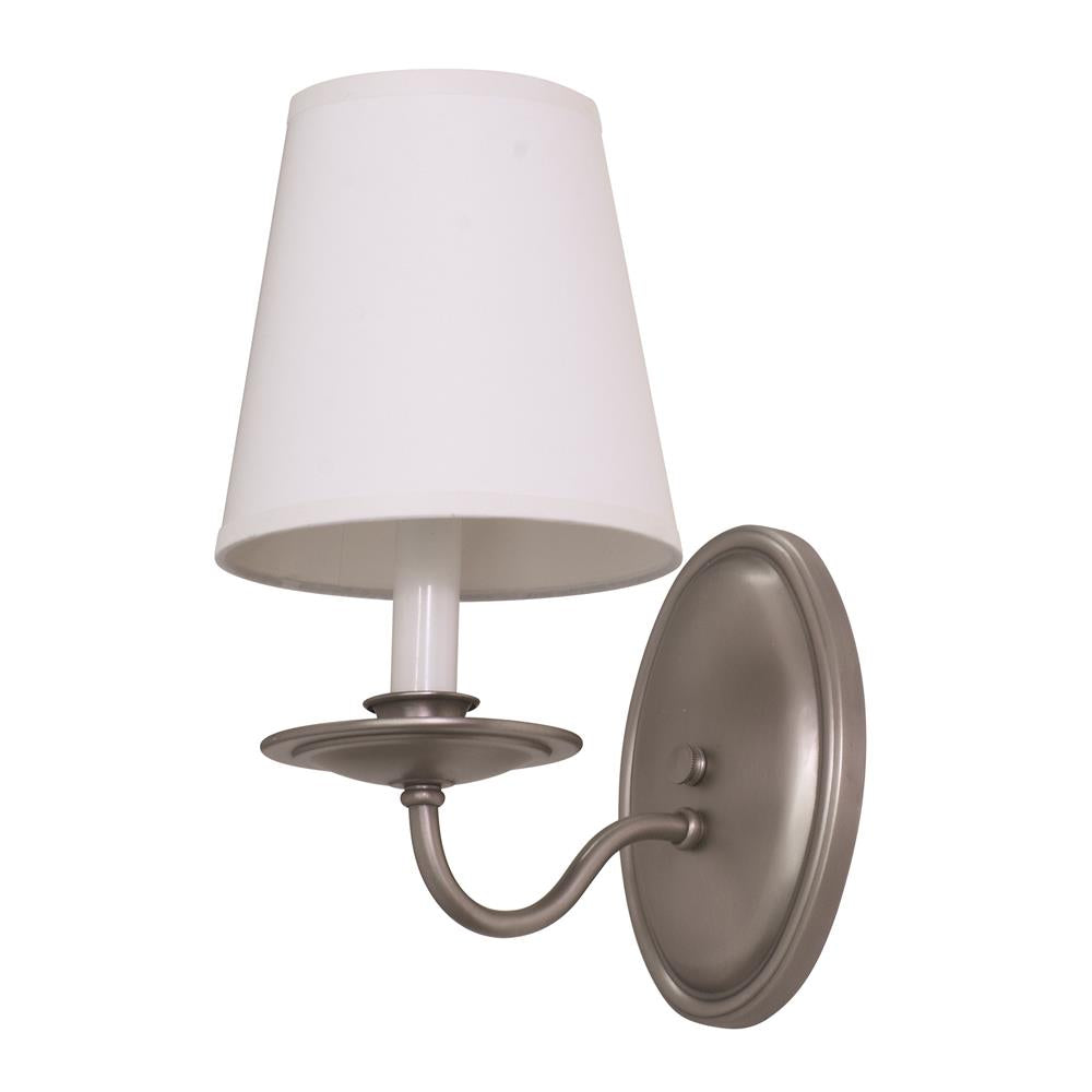 House of Troy Lake Shore 5" Satin Pewter Wall Lamp