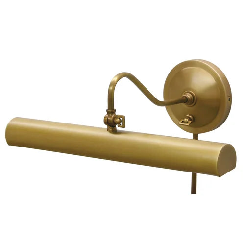 House of Troy Library Adjustable 16" Weathered Brass Wall Lamp