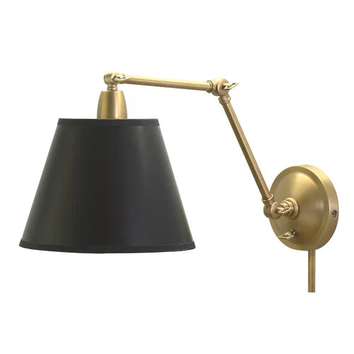 House of Troy Library Adjustable 20" Weathered Brass Wall Lamp
