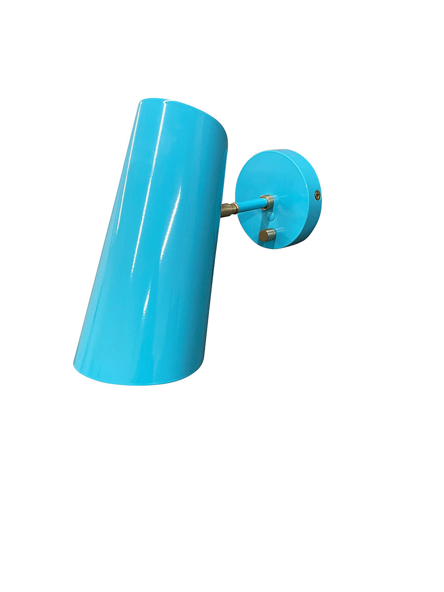 House of Troy Logan 12" Azure and Satin Brass Wall Sconce