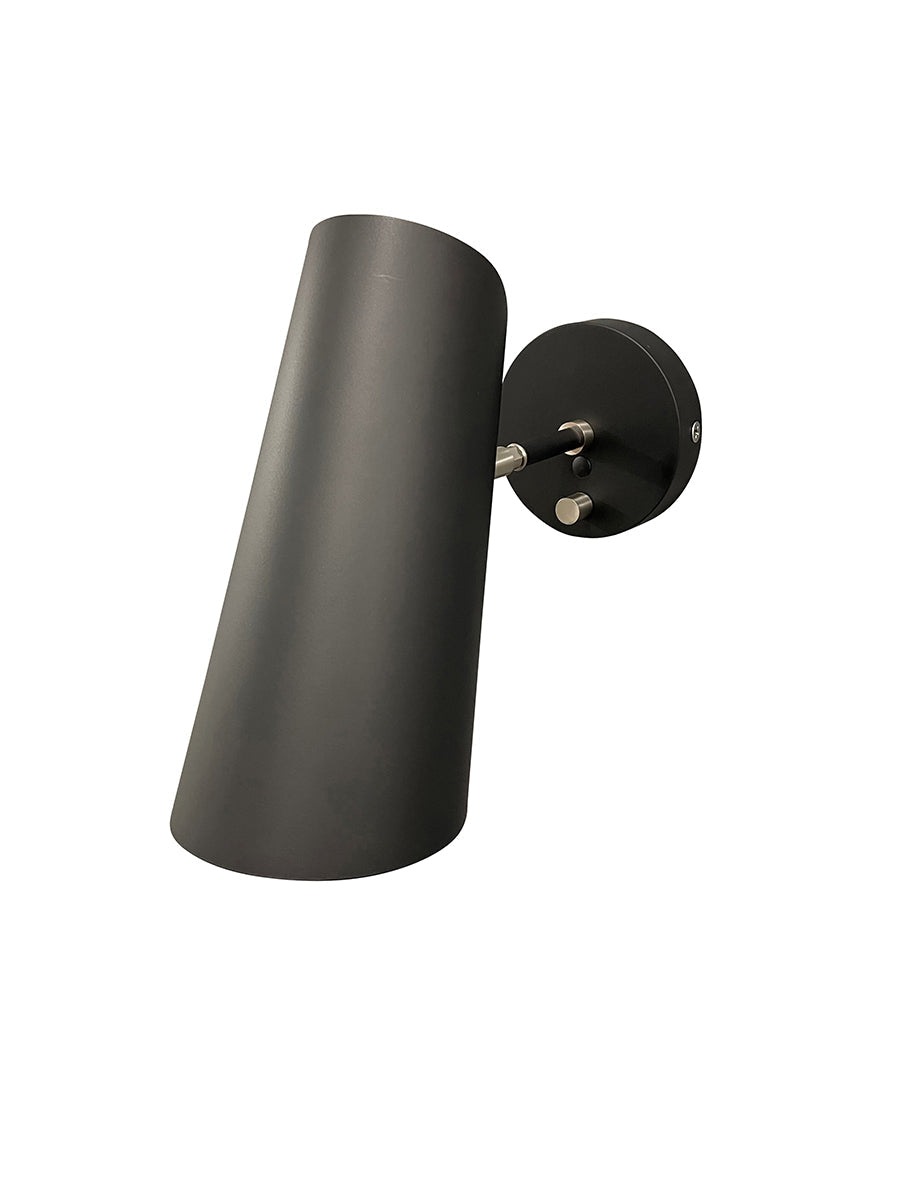 House of Troy Logan 12" Black and Satin Nickel Wall Sconce