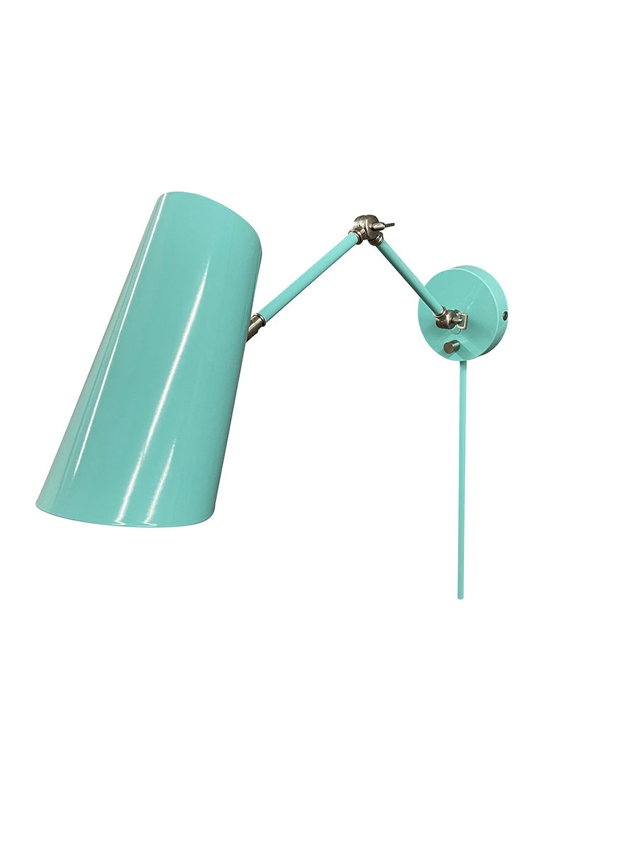 House of Troy Logan 6" Mint and Satin Nickel Wall Swing