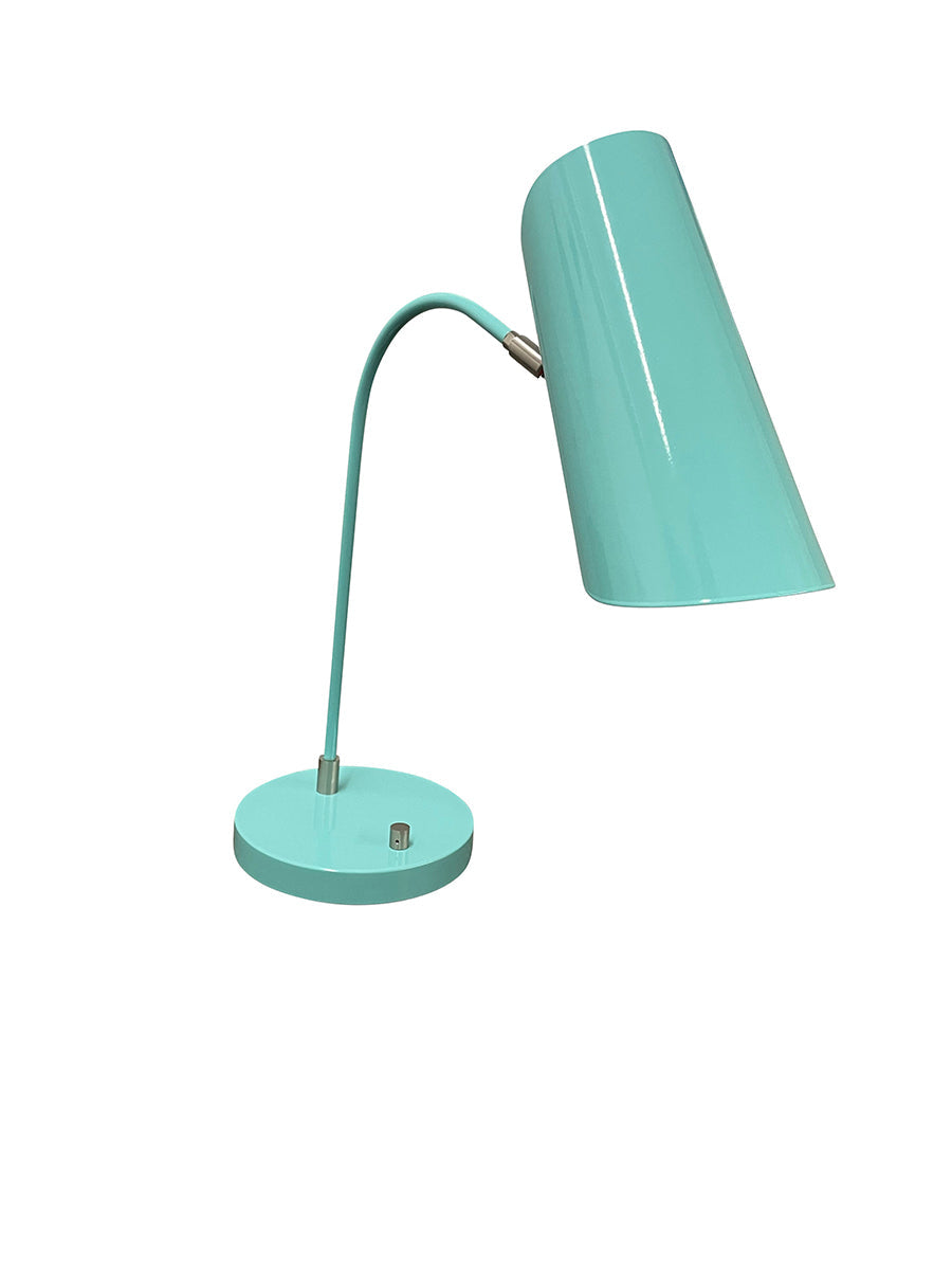 House of Troy Logan 8" Mint and Satin Nickel Table Lamp