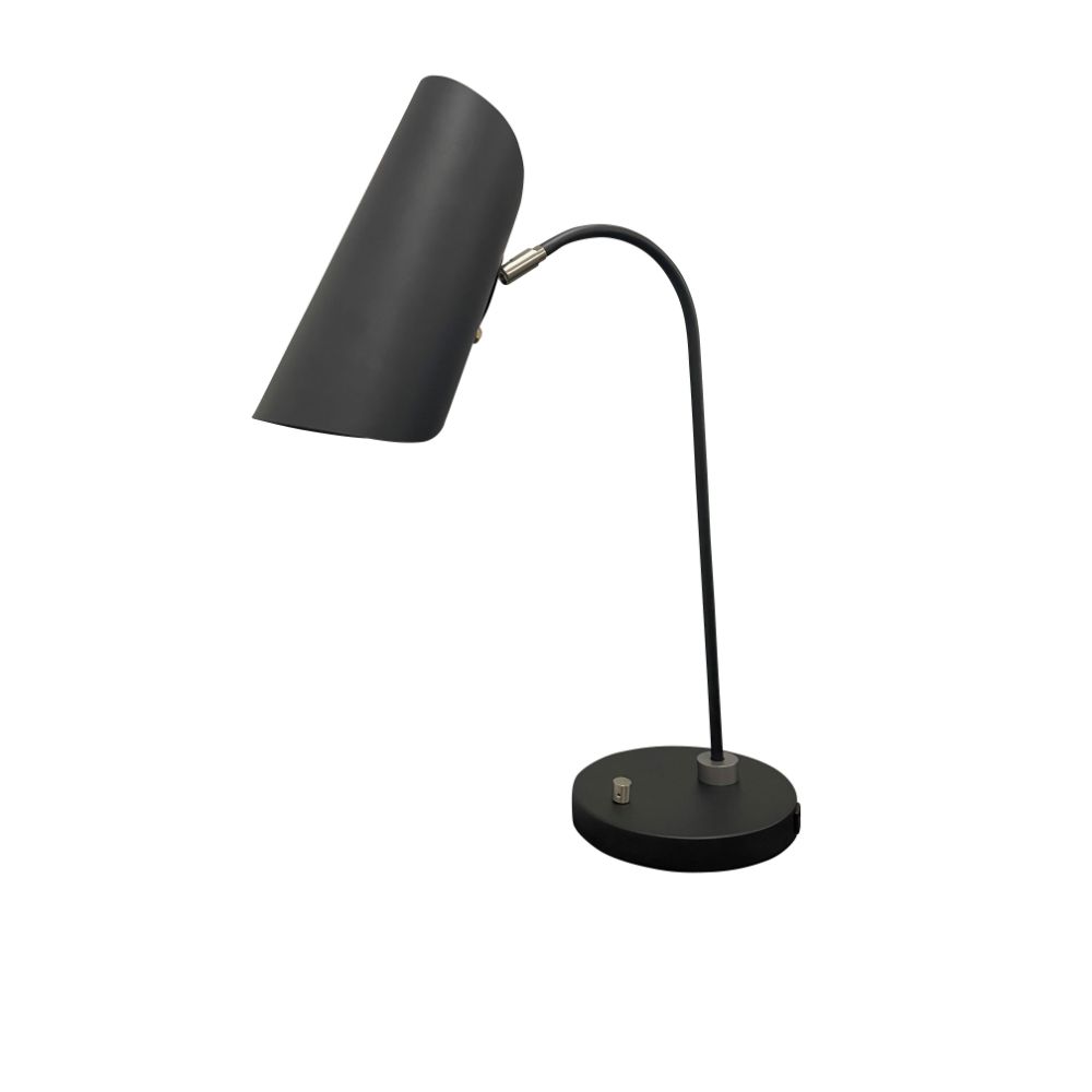 House of Troy Logan 8" Orchid and Satin Brass Table Lamp