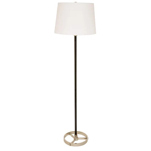 House of Troy Morgan 62" Black with Polished Nickel Floor Lamp