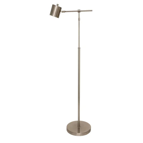 House of Troy Morris Satin Nickel Floor Lamp