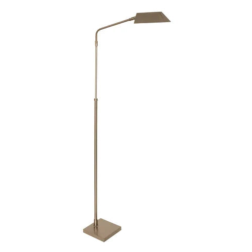 House of Troy Newbury Satin Nickel Floor Lamp