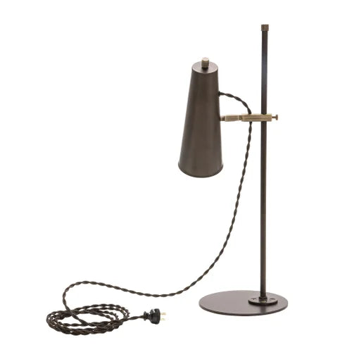 House of Troy Norton Chestnut Bronze with Antique Brass Table Lamp